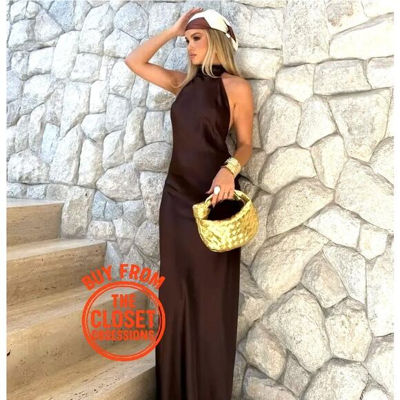 ZARA BLOGGER FAVE!!! Flowy Long Dress NWT LAST ONE!!! - Picture 1 of 16